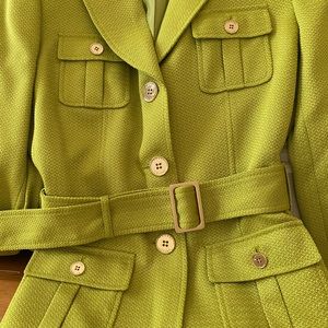 Tahari by Arthur S. Levine Green Jacket Diana-S Size 8 NWT